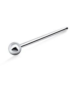 1.8mm Ball Silver Straight Nose Stud NSKA-845